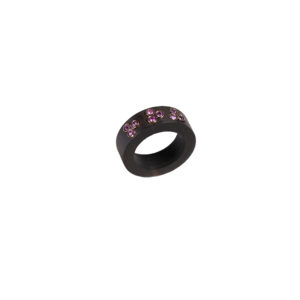 Marlet Ht Ebony Pink Saphires Ring