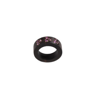 Marlet Ht Ebony Pink Saphires Ring