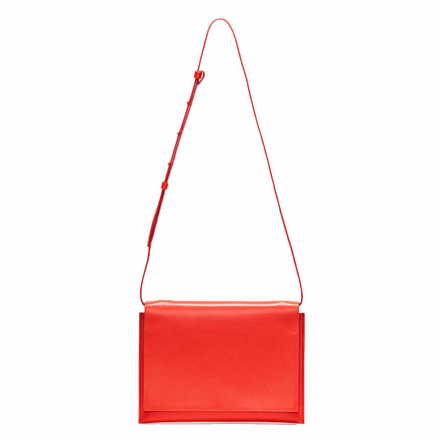 Aesther Ekme Electric Red Clutch Bag