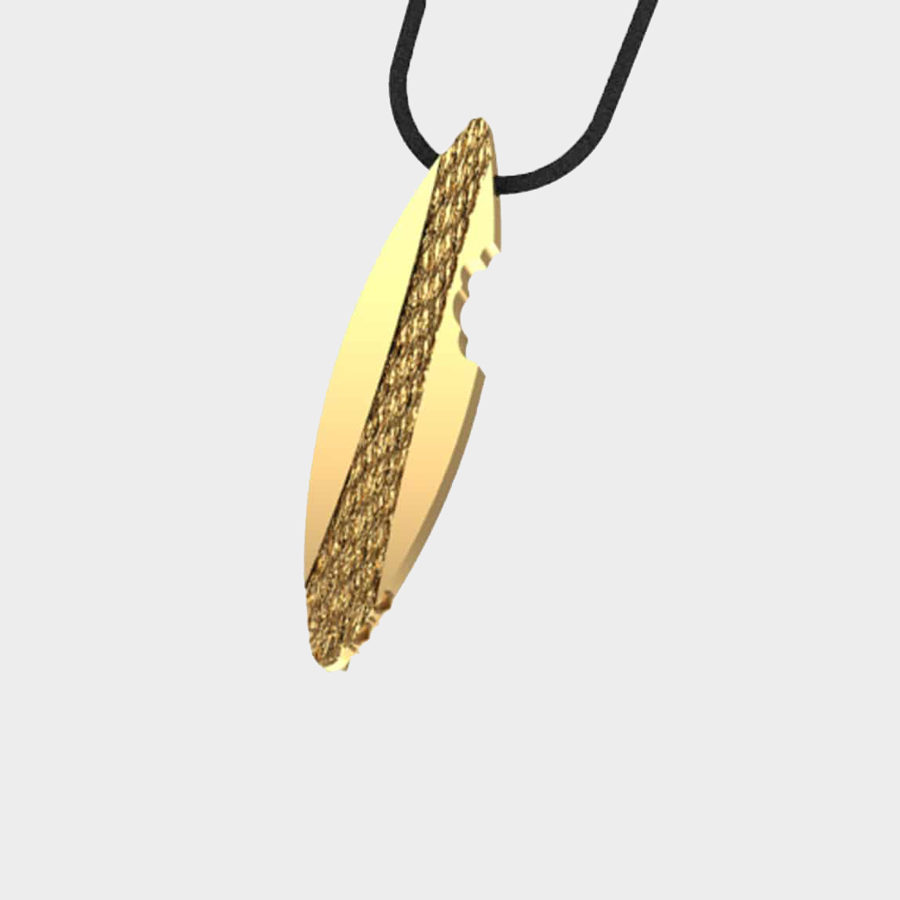 Marina Vernicos Gold Plated Surf Necklace