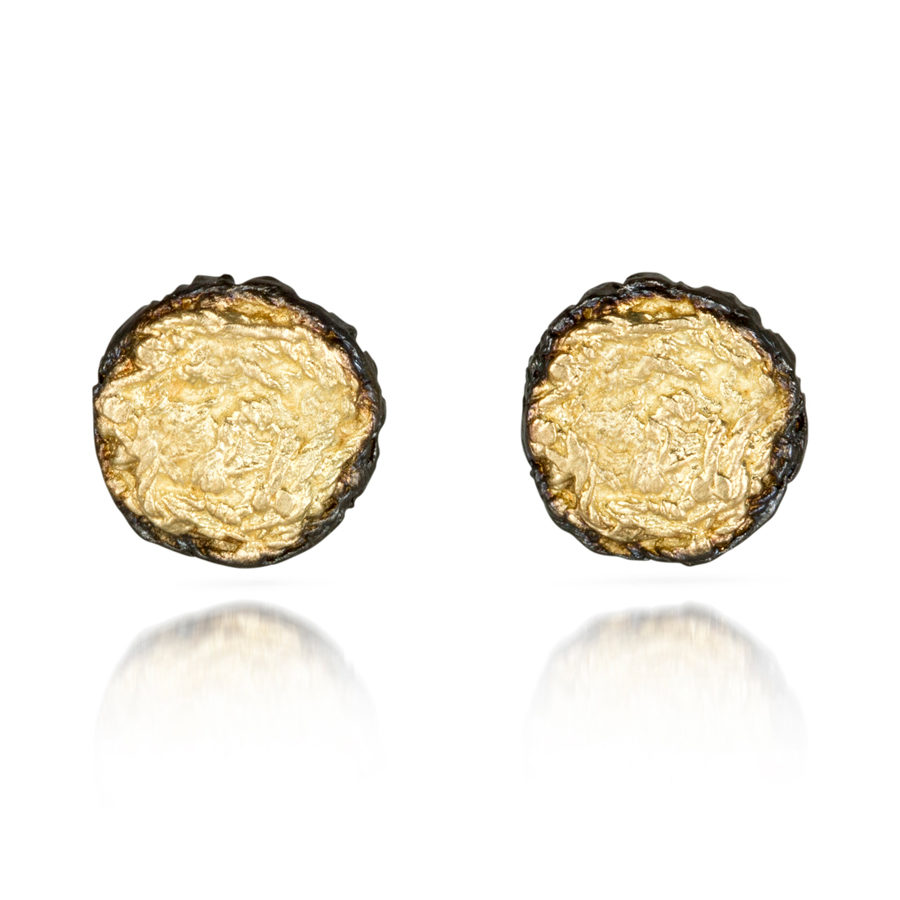 Alexandra Jacoumis Pin Studs with Black Borders Front