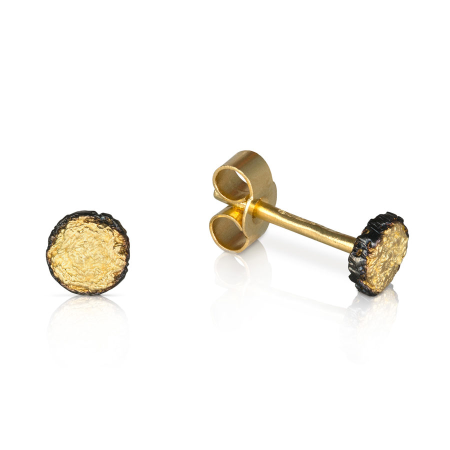 Alexandra Jacoumis Pin Studs with Black Borders Side
