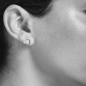 Christiana Kafa Eye Shaped Earrings on model