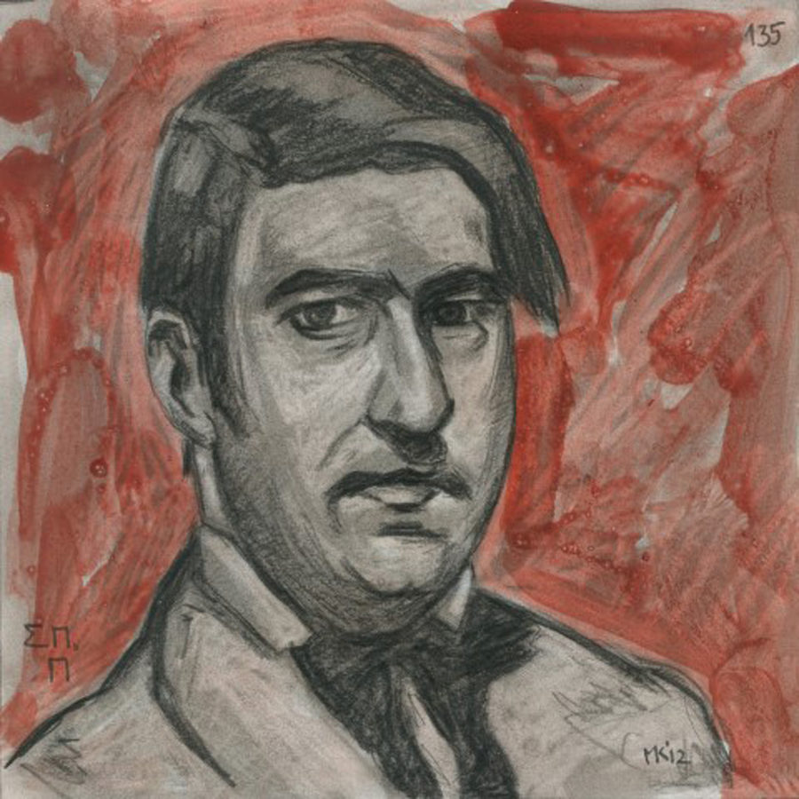 Markos Kampanis Portraits 2012,Ακρυλικό και κάρβουνο σε χαρτί. Acrylic and charcoal on paper. 135