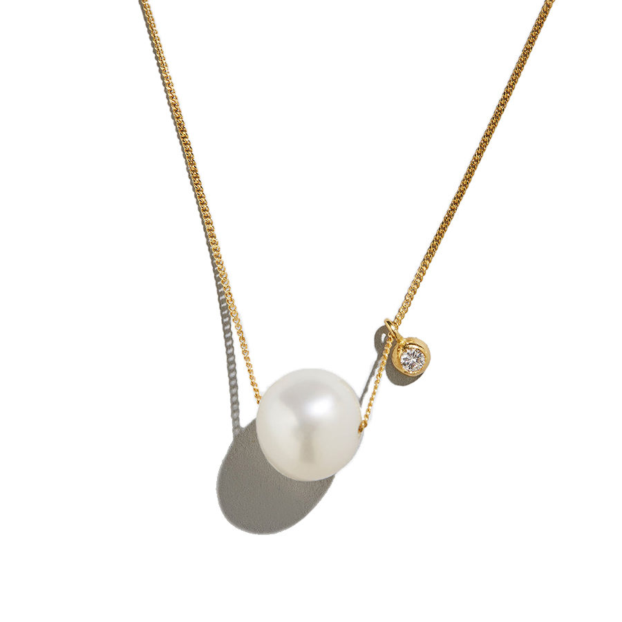Dolly Boucoyannis Pearl-Big Diamond Necklace