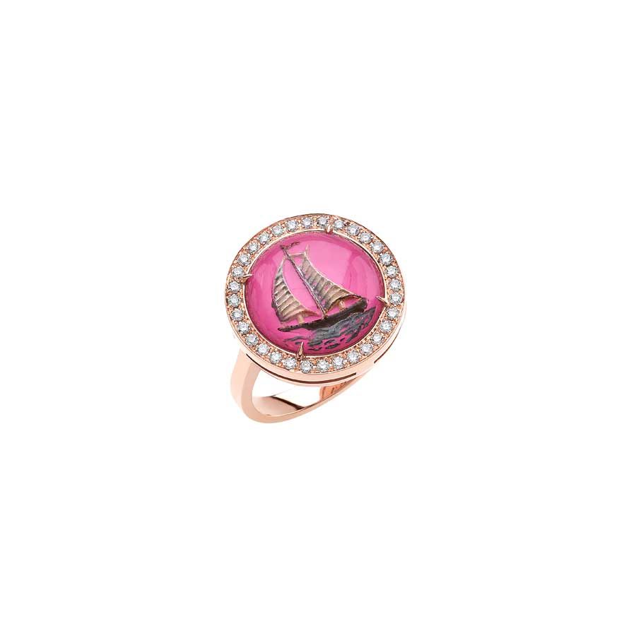 Francesca Villa Being Crystal Pink Wind Ring