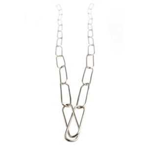 Dolly Boucoyannis Long Silver Paperclip Chain DBCS42