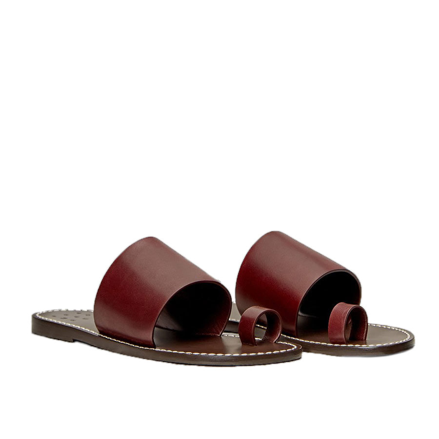 Trademark Taos Vachetta Burgundy Sandal