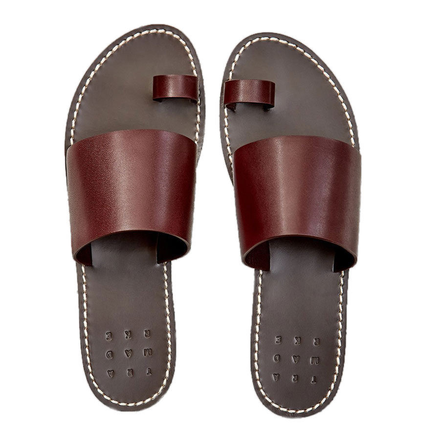 Trademark Taos Vachetta Burgundy Sandal