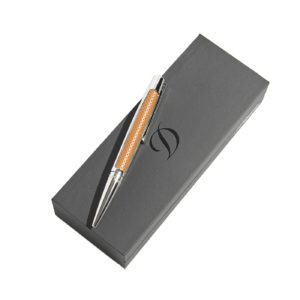 S.T. Dupont Defi Perforated Leather and Palladium Finish Ballpoint Pen