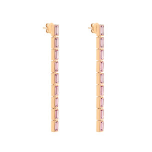 Atelier Swarovski Fluid Detachable Long Earrings Pink Amethyst SW5520402