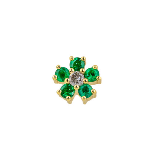 Emerald Daisy Single Earring
